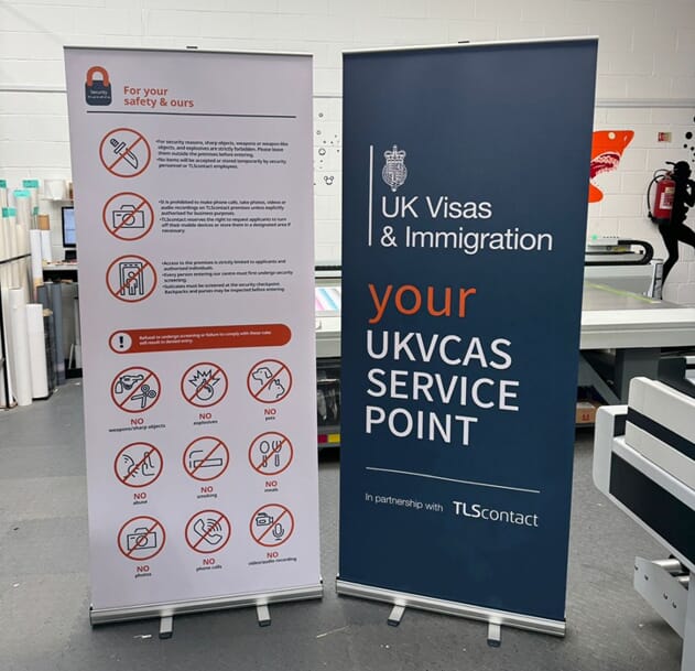 An image of pull up banners.